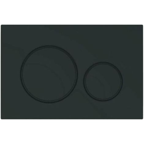 Convient pour panneau de commande de toilettes GEBERIT DUOFIX Sigma 20 - Noir Mat (115.882.16.1) (1/2)