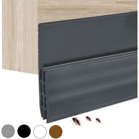Bande d'étanchéité auto-adhésive pour porte intérieure, 100 cm, isolation thermique, imperméable et antibruit (1/4)