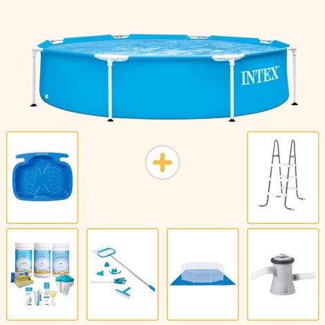Intex Piscine Tubulaire Ronde - 244x51 cm - 7-pièces S20992 (1/5)
