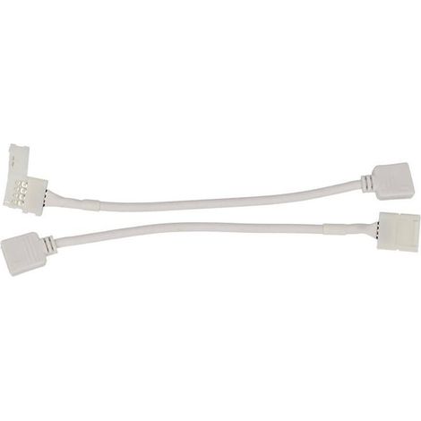 2 PZ Connettori Femmine 4 Buchi Morsetto 10mm RGB per Chiusura Striscia Bobina LED
