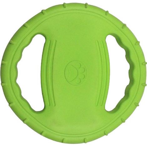 Jouet à disque volant pour chien, jouet en caoutchouc résistant aux morsures pour chien, jouet d'entraînement en plein air, jouet flottant pour animaux de compagnie, jouet à disque volant d'entraîneme (1/3)