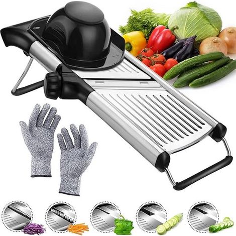 Cortador de verduras，41 x 13 cm，Rebanador de verduras，Rebanador en espiral，Rebanador de cebolla，Rebanador de cebolla，Máquina para cortar，Negro (1/5)