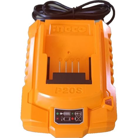 Carica Batterie INGCO da 20V-2Ah per Batterie da 2Ah a 5Ah