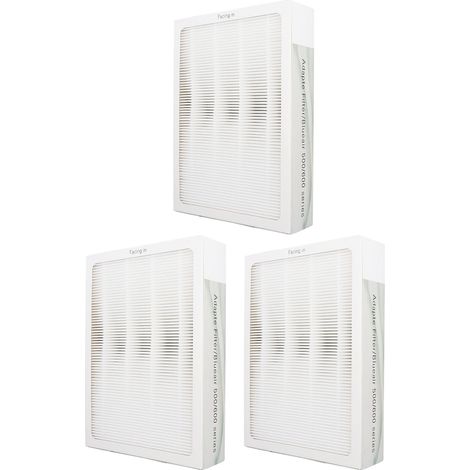 Lot de 3 filtres pour purificateur d'air 3 en 1 à filtration efficace au charbon actif, compatibles avec les modèles Blueair séries 500 et 600. (1/5)