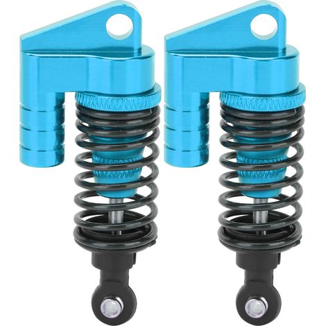 Set mit 2 Metallstoßdämpfern für Lotra / Traxxas / Tamiya / Axial 1/10 RC-Cars (blau) (1/5)