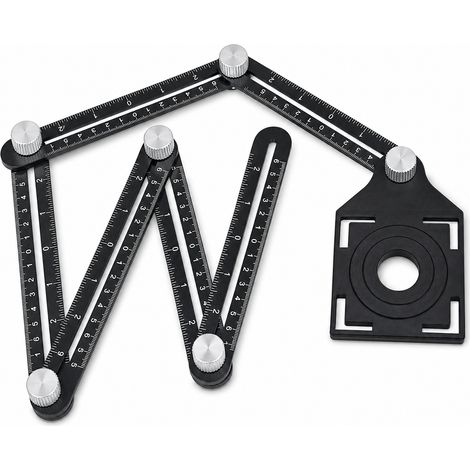 Règle Pliante Alliage Aluminium pour Carrelage et Perçage (1/5)