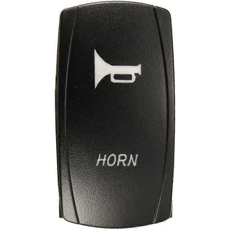 Interrupteur à bascule momentané bleu pour voiture, bateau et marine, avec klaxon, cloche et laser LED, 12 V/24 V. (1/5)