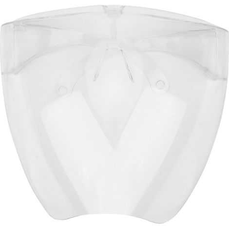 Ortviai Visière de Protection Transparente en Polycarbonate Anti-buée et Anti-éclaboussures pour Adultes