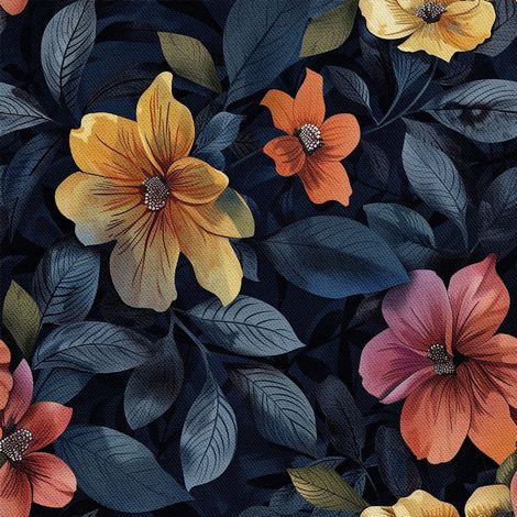 Tela decorativa para exteriores Oxford - Motivo floral I DX5289 (1/5)