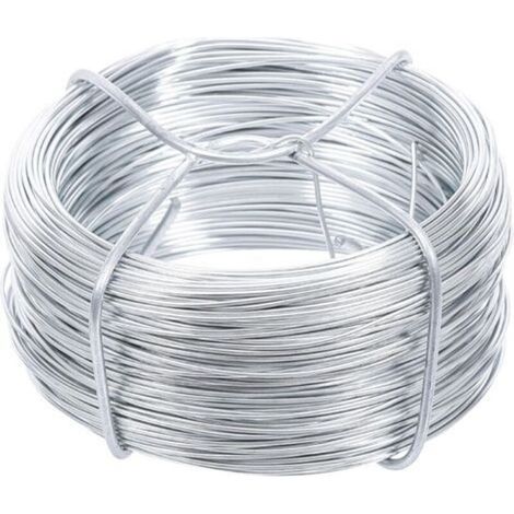 Fil galvanisé - couleur primaire, attaches en acier Longueur 40 m Noyau de fer 1,6 mm