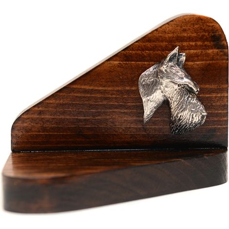 Terrier écossais, Terrier d'Aberdeen - bougeoir en bois avec un chien, porte-bougie chauffe-plat, hommage canin par Art-Dog (1/5)