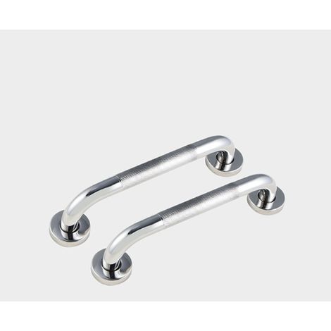 2pcs Barre d'Appui Dans Salle de Bain, Antidérapant Acier Inox, Baignoire Main Courante Âgées/Handicapées/Enfants, Poignée de Sécurité Équilibre, 30cm (1/5)