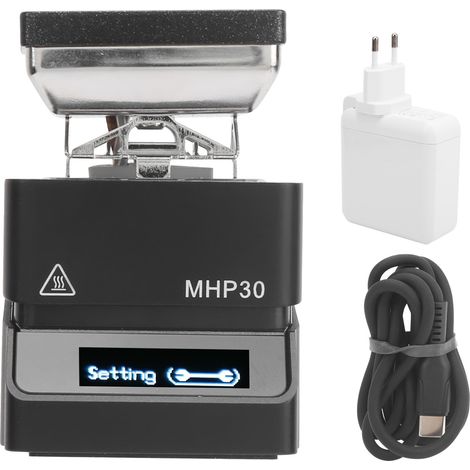 Station de soudage chauffante 60W MHP30PD en aluminium, accessoires de brasage, tension universelle AC110V-240V, fer à souder compact pour réparation électronique et bricolage. (1/5)