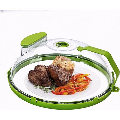 Couvercle Alimentaire, Couvercle Anti-Éclaboussures Pour Aliments Pour Micro-Ondes Résistant Aux Hautes Températures Fraîcheur(Blanche) (1/5)