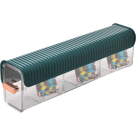 Boîte de Rangement Murale pour sous-vêtements-pour organisateurs de tiroirs à 6 cellules commutables,Verte (1/5)