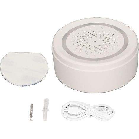 90 dB lauter drahtloser Ton- und Lichtalarm, 2,4 GHz WLAN, Smart-Home-Sicherheit, Diebstahlalarm, intelligentes System (1/5)