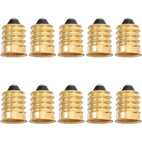 E12-Glühbirnenadapter, 10 Stück, Fassungsadapter, Schraubsockeladapter, LED-Glühbirnenanschlüsse