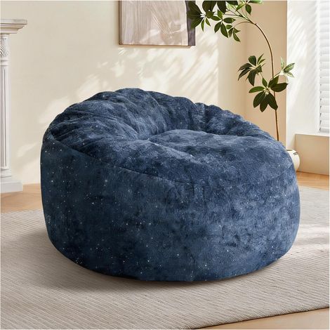 Pouf poire incurvé à dossier haut offrant un soutien complet du corps pour une relaxation immersive dans les espaces de vie modernes (1/5)