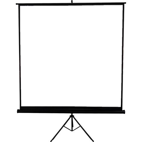 Melko Écran de projection avec trépied, écran sur trépied, home cinéma, bureau, projecteurs, 178 x 178 cm, 99 pouces - Idéal pour la TVHD (1/2)