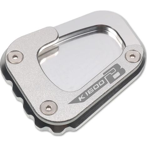 (Silver-K1600B) Compatible avec les motos BMW K1600GT, K1600GTL, K1600B et K1600 GT GTL. Extension de béquille latérale et support pour une meilleure stabilité. (1/4)