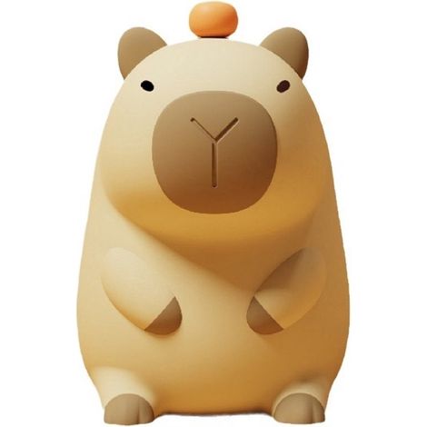 Lampe Capybara - Veilleuse pour enfants et bébés - Silicone - Lampe de chevet - Lampe à pince - Lampe tactile (1/5)