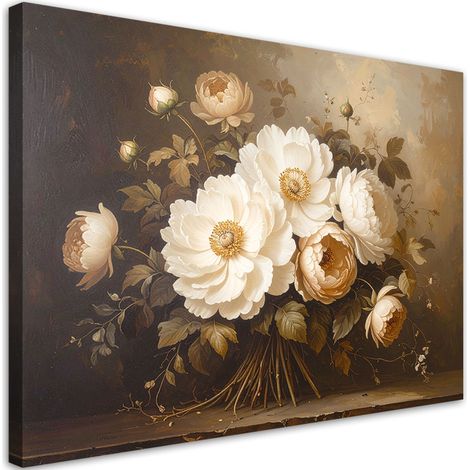 Wandbild Stillleben Blumenstrauß 60x40 cm