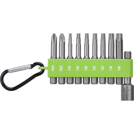 Bitsatz Luna BIT MAT schwarz 10-teilig magnetisch (1/2)