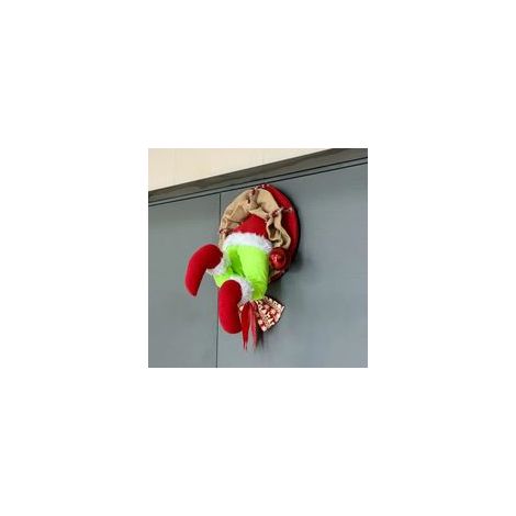 Decorazioni natalizie a tema ladro di Natale, ghirlande natalizie, decorazioni natalizie, allestimenti, lavoretti natalizi - Crezuo
