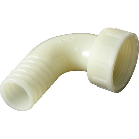Portagomma curvo in plastica a 90° per tubo