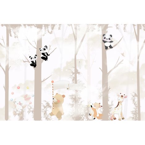 Papier peint panoramique Enfants - Animaux - 130 cm x 87 cm (1/2)