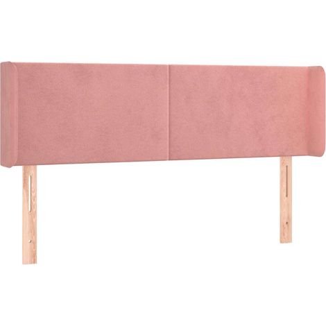 Maison Exclusive - Cabecero de terciopelo rosa 147x16x78/88 cm (1/5)