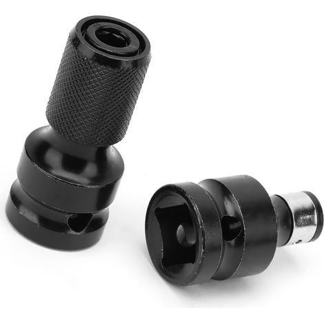 2-teiliger 1/2"-auf-1/4"-Innensechskant-Teleskop-Steckschlüsseladapter für Elektroschrauber (1/5)