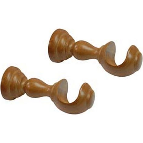 2PZ SUPPORTO APERTO  MM.35 IN LEGNO OLMO PER SCORRITENDA - cm.10