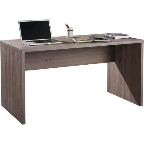 SCRIVANIA LINEA 'SALONICCO' cm. 138 x 69 x h.74,5 - rovere tartufo  - COMPOSAD