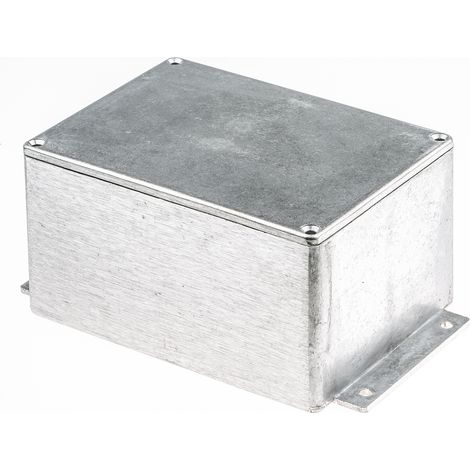 Boîtier RS PRO en Fonte d'aluminium, 168.7 x 101.6 x 76.5mm, Argent, Blindé ( Prix pour 1 ) (1/3)