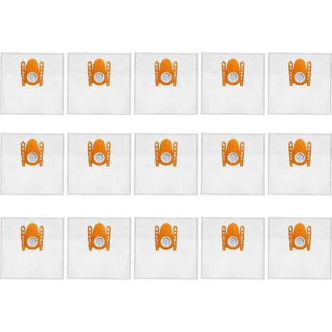 Lot de 15 sacs d'aspirateur de rechange pour les modèles Bosch Type G GL30, GL40, GL50 et BSG7. Fermeture haute densité anti-poussière. (1/5)