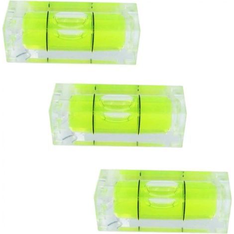 Mini Square Bubble Levels, Bubble Level, 10 Pieces Mini Bubble Level, Small Mini Bubble Level, Square Mini Bubble Level, 15x15x40mm (1/5)