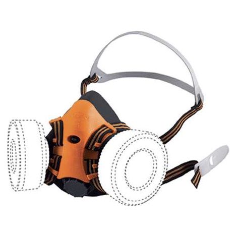 KAPRIOL Maschera Twin Fly Filtrante in Silicone Taglia Unica Standard