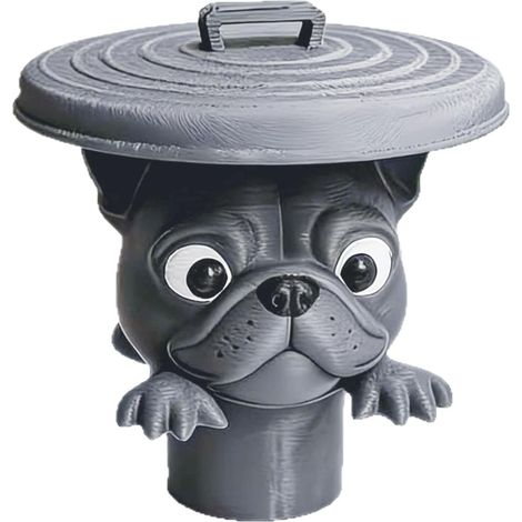 Porte-rouleau à essuie-tout Distributeur Cartoon de Papier avec Bouledogue Porte-essuie-tout comptoir Pour la table rustique, salle de bain, maison, toilettes, étagère, appartement (1/5)