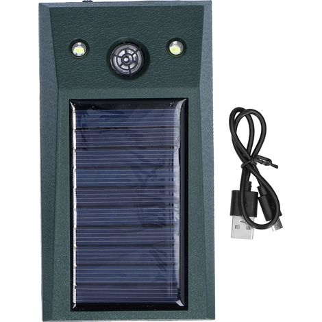 Lampe à flamme anti-souris à ultrasons solaire LED étanche et multifonctionnelle pour le camping en plein air