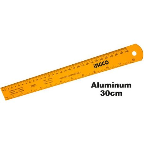 RIGHELLO 30 CM IN ALLUMINIO