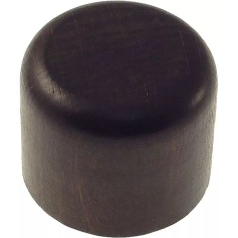 2 pomoli tappo per bastone ø28mm - colore noce.