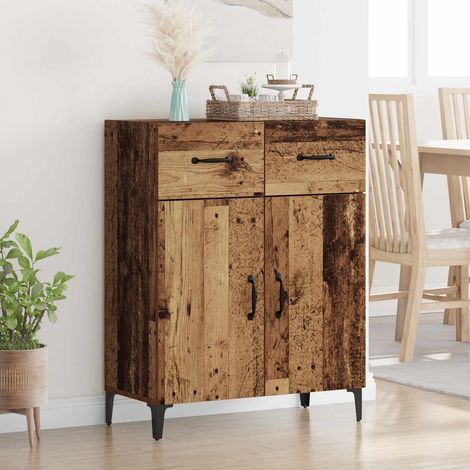 vidaXL Buffet Bois ancien 69,5 x 34 x 90 cm Bois d'ingénierie (1/5)