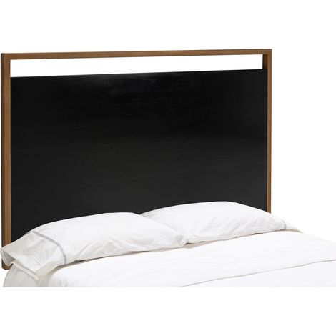 Cabecero 190X3X100 Madera Negro/Metal Dorado (1/4)