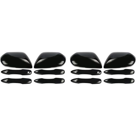 4 coperture di ricambio per specchietti laterali + 8 coperture di ricambio per maniglie delle portiere per modelli Camry dal 2018 al 2023.