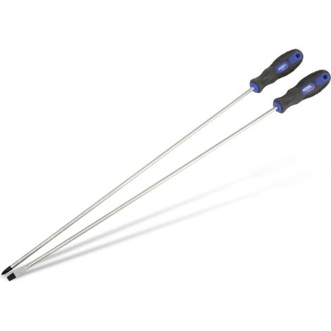TOOLTECH Tournevis extra longs, 450 mm, 2 pièces (1/2)
