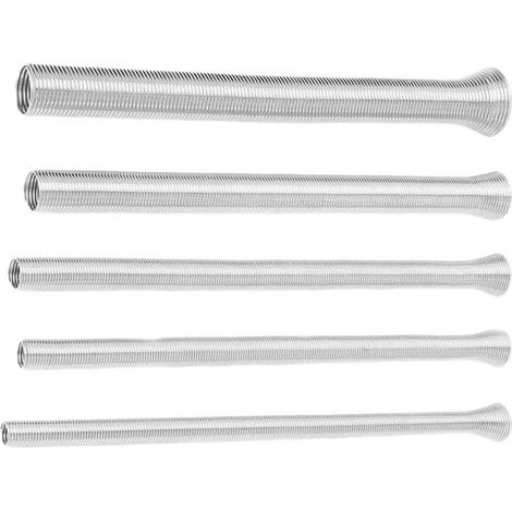 5-piece spring bending tool, bending spring, bending spring set, bending spring for copper pipes, 1/4", 5/16", 3/8", 1/2", 5/8", 210 mm, for bending copper pipes (1/5)
