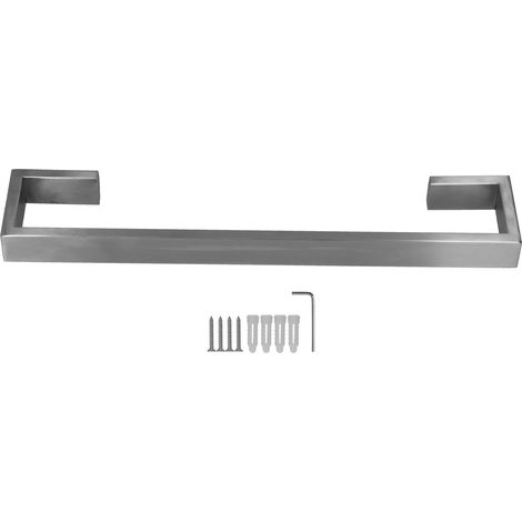 Porte-serviette mural 40 cm en acier inoxydable brossé 304 pour salle de bain (1/5)