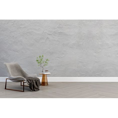Papier peint grunge - texture de béton brossé gris clair - 150 x 250 cm (1/2)