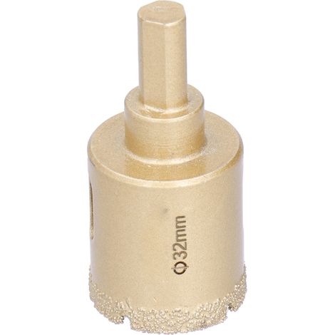 Foret diamant 32mm scie cloche pour verre céramique carrelage pierre, ouvreur de trou, perceuse à carrelage (1/5)